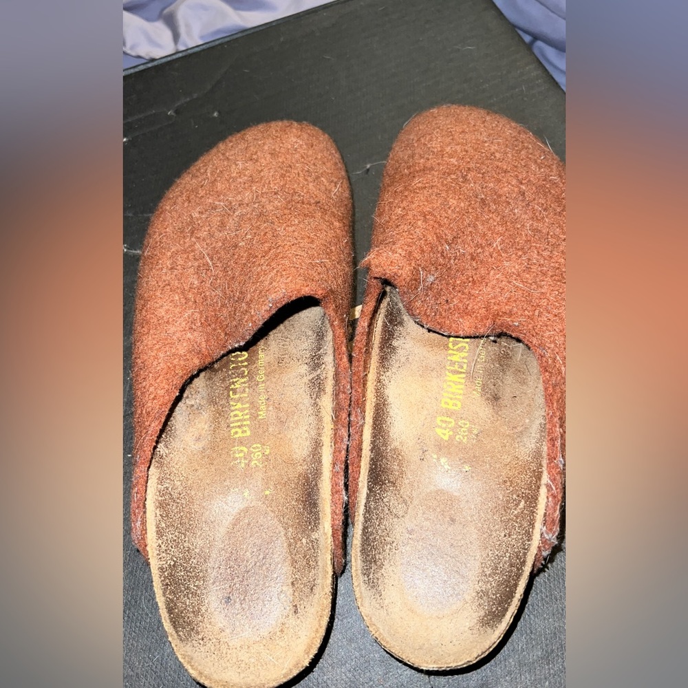 Birkenstock Boston rust felt size 40